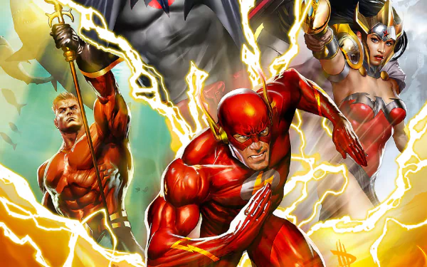 Barry Allen Diana of Themyscira Wonder Woman Aquaman movie justice league: the flashpoint paradox HD Desktop Wallpaper | Background Image