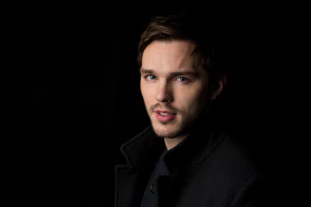blue eyes face English actor Celebrity Nicholas Hoult HD Desktop Wallpaper | Background Image