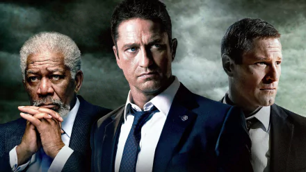 Morgan Freeman Alan Trumbull Benjamin Asher Aaron Eckhart Mike Banning Gerard Butler movie London Has Fallen HD Desktop Wallpaper | Background Image