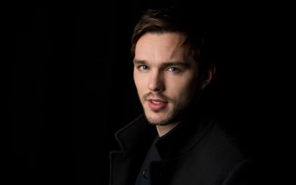 blue eyes face English actor Celebrity Nicholas Hoult HD Desktop Wallpaper | Background Image