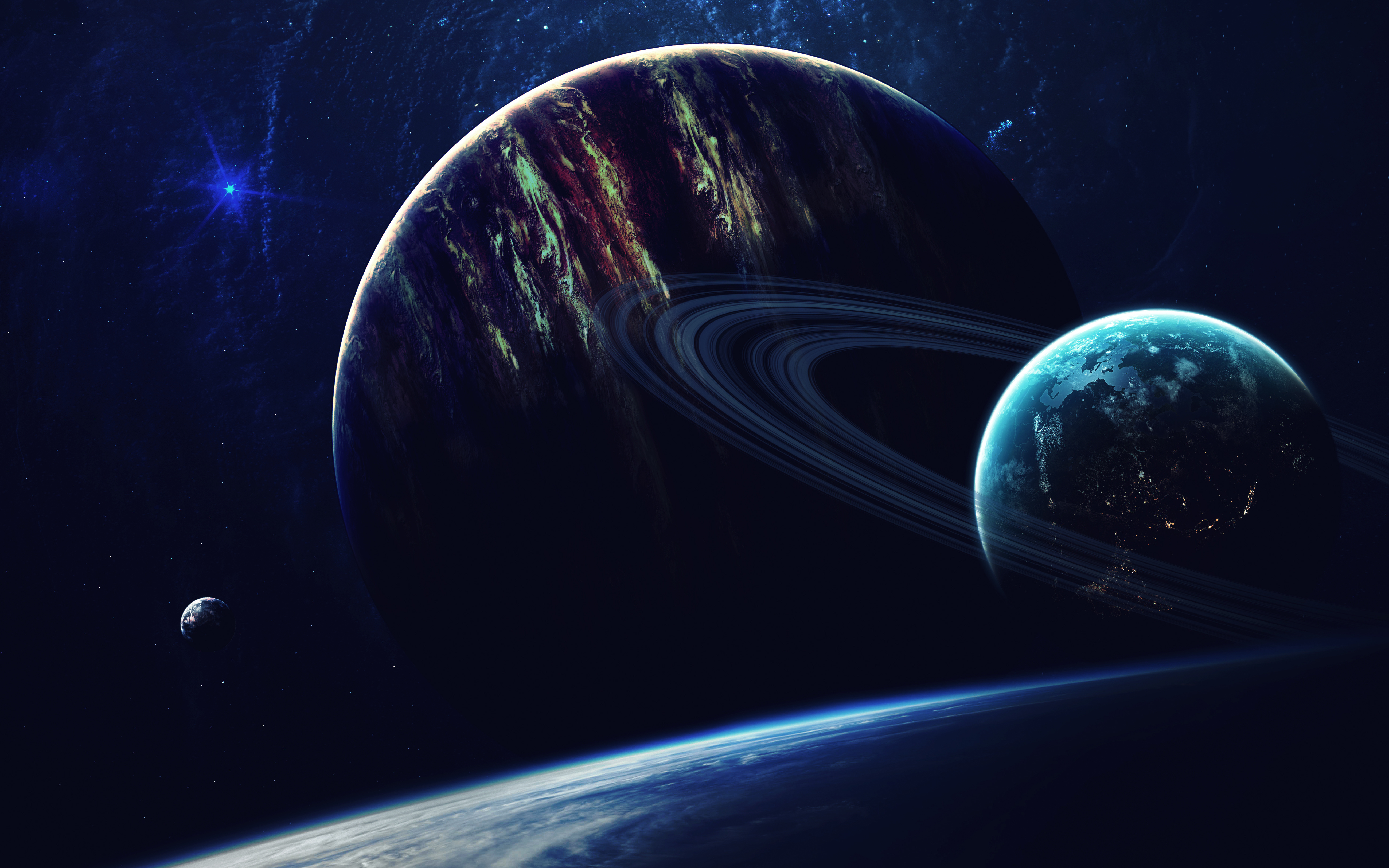 sci-fi planet picture 8K and 4K Ultra HD 7680x4320 3840x2160 Stock Photo -  Alamy