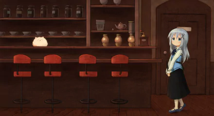 Chino Kafū Anime Is the Order a Rabbit HD Desktop Wallpaper | Background Image