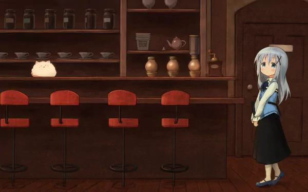 Chino Kafū Anime Is the Order a Rabbit HD Desktop Wallpaper | Background Image