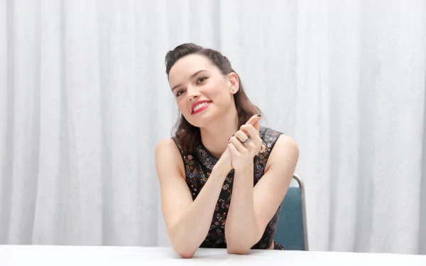 brunette actress Celebrity Daisy Ridley HD Desktop Wallpaper | Background Image