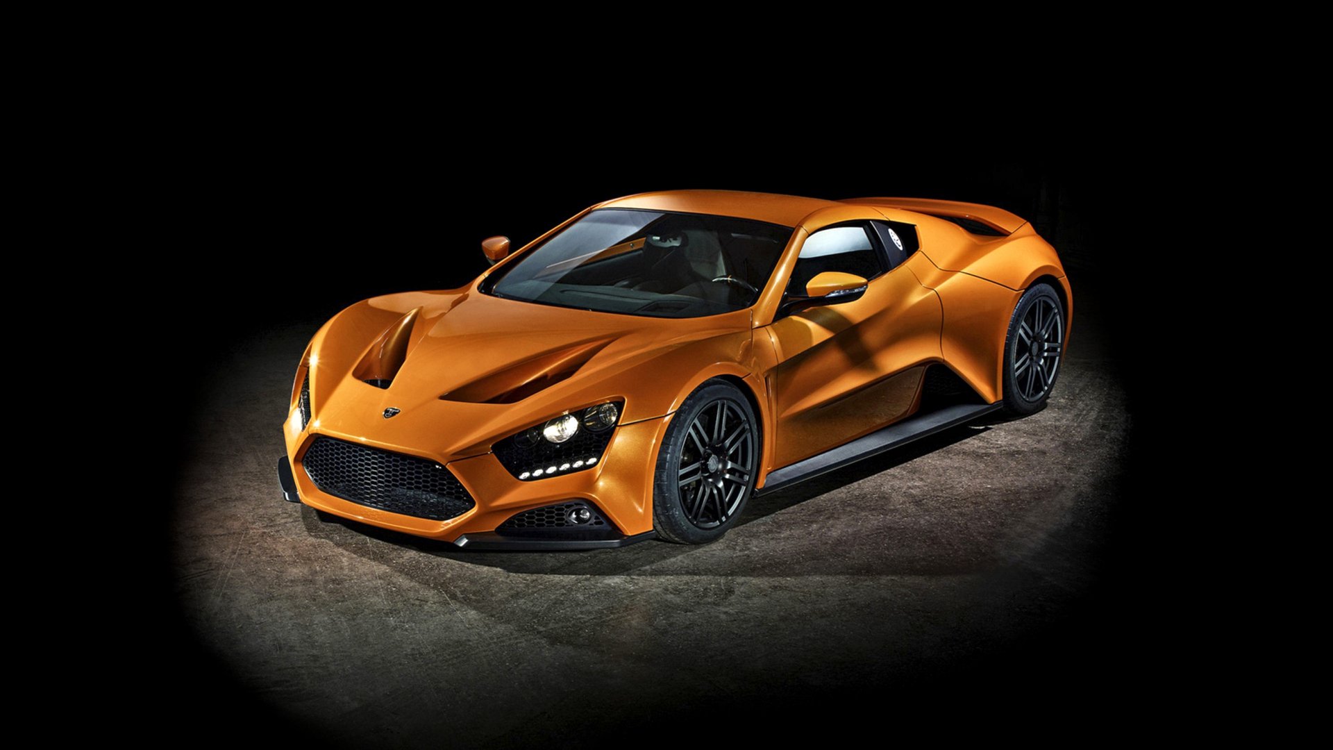Download Supercar Orange Car Car Zenvo Vehicle Zenvo ST1 HD Wallpaper