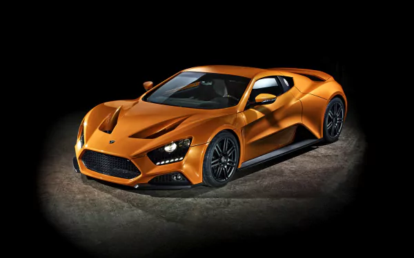 supercar orange car car Zenvo vehicle Zenvo ST1 HD Desktop Wallpaper | Background Image