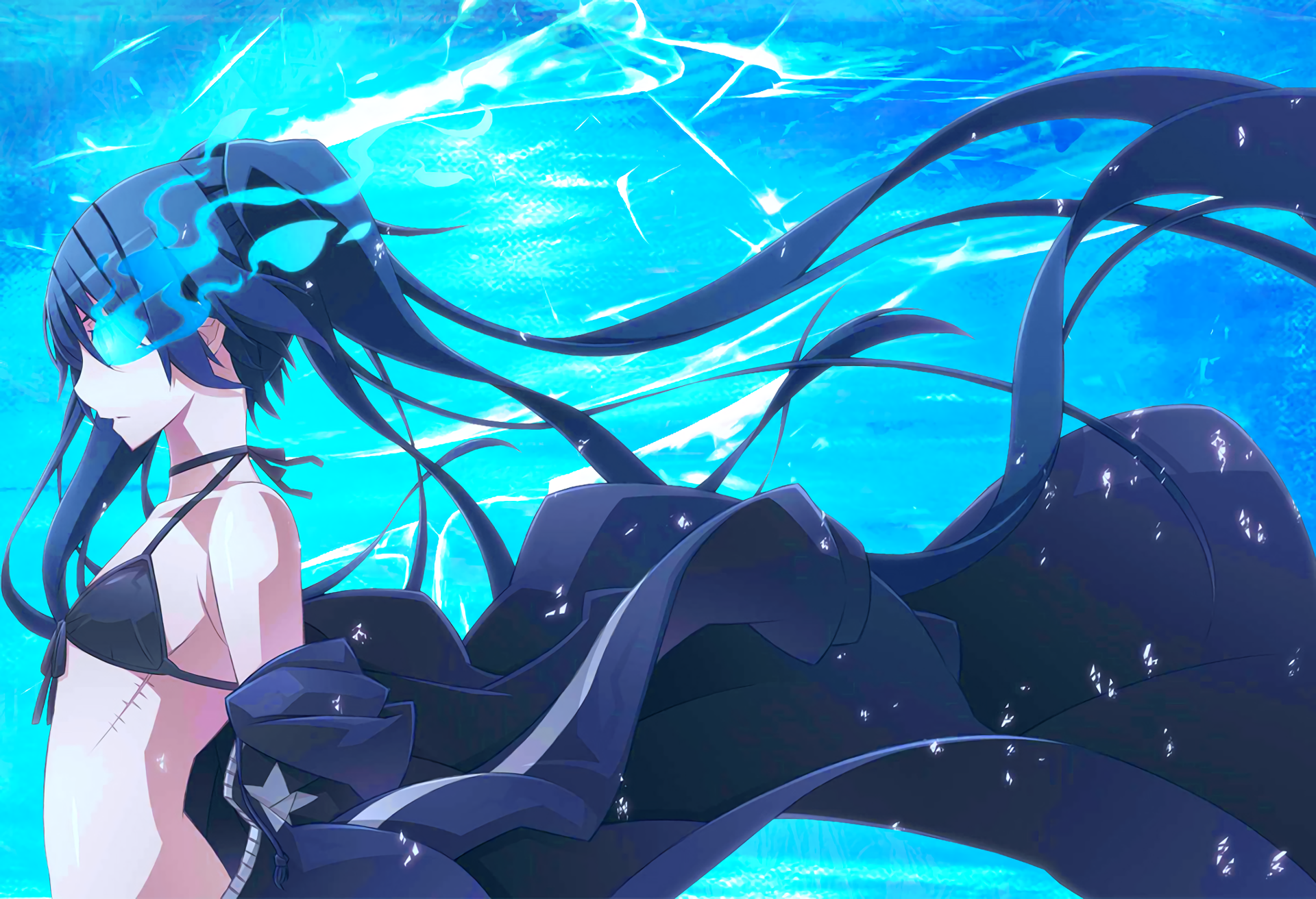 Download Mato Kuroi Anime Black Rock Shooter HD Wallpaper