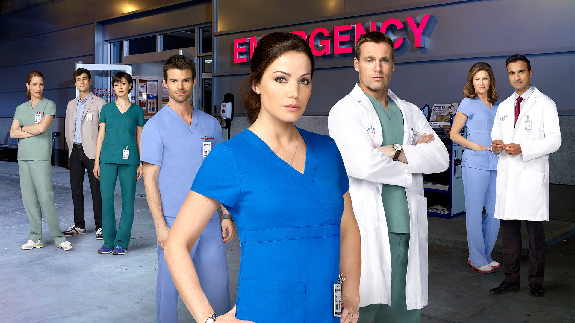 Download Cast TV Show Saving Hope HD Wallpaper