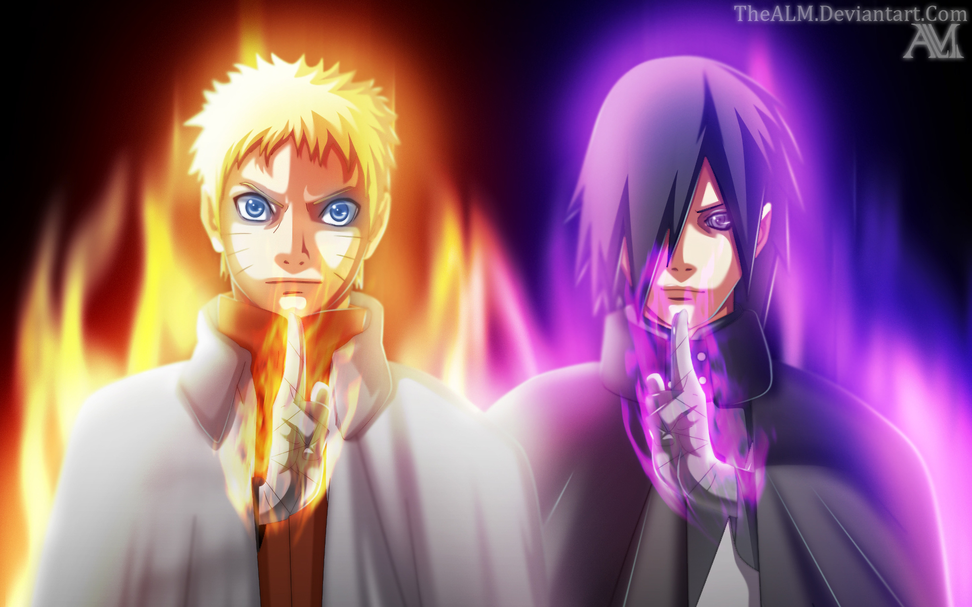 Naruto & Sasuke HD Anime Wallpaper