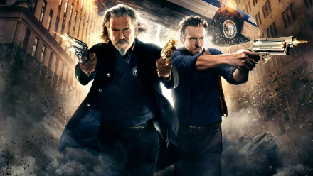 Jeff Bridges Ryan Reynolds movie R.I.P.D. HD Desktop Wallpaper | Background Image
