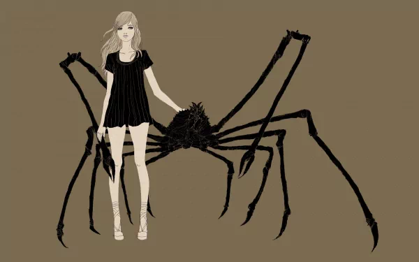 woman artistic Giant Insects HD Desktop Wallpaper | Background Image