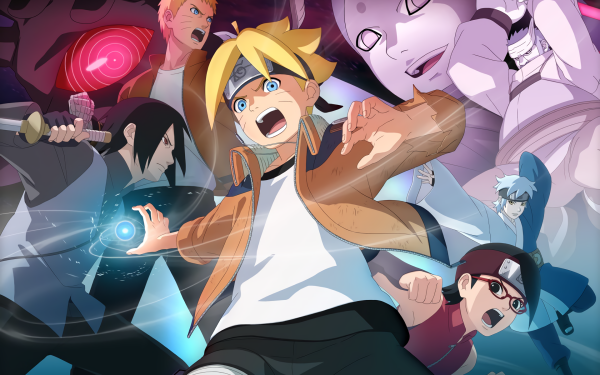 Anime Boruto Naruto Boruto Uzumaki Sarada Uchiha Naruto Uzumaki Sasuke Uchiha Momoshiki Ōtsutsuki HD Wallpaper | Background Image