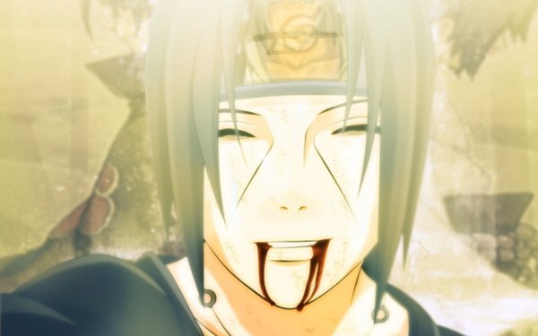 Anime Naruto Itachi Uchiha Akatsuki Blood HD Wallpaper | Background Image
