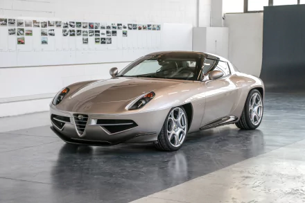 silver car car Alfa Romeo vehicle Alfa Romeo Disco Volante HD Desktop Wallpaper | Background Image