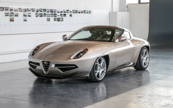 silver car car Alfa Romeo vehicle Alfa Romeo Disco Volante HD Desktop Wallpaper | Background Image