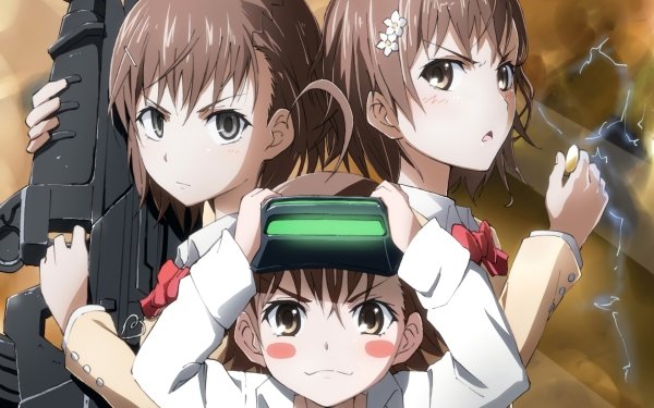 Anime A Certain Magical Index Sisters Mikoto Misaka Brown Hair Brown Eyes Short Hair School Uniform Last Order HD Wallpaper | Background Image