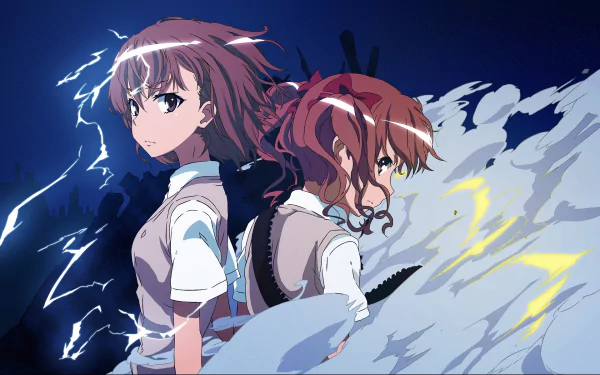Kuroko Shirai Mikoto Misaka Anime A Certain Scientific Railgun HD Desktop Wallpaper | Background Image