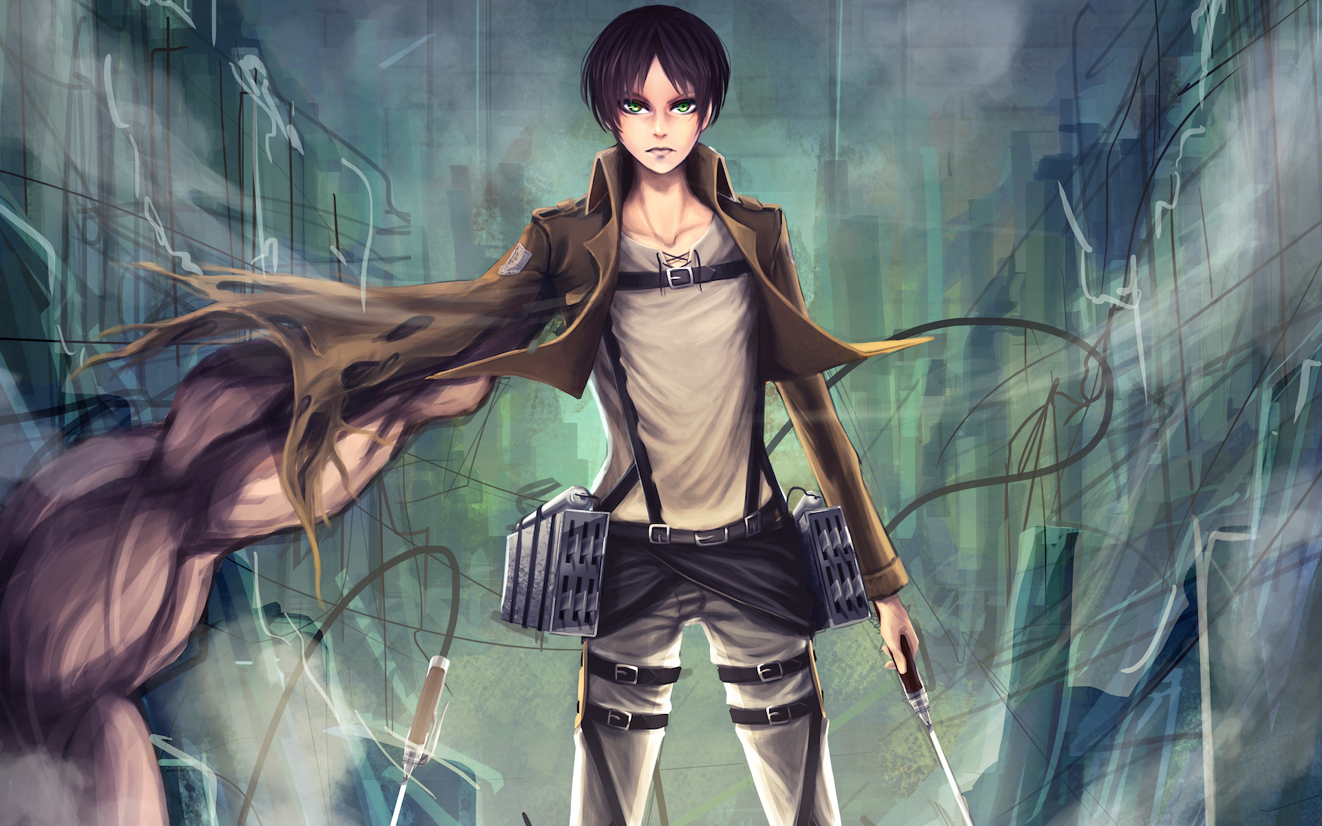 Download Eren Yeager Attack On Titan Anime HD Wallpaper