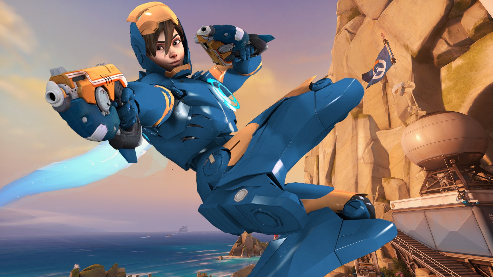 Blink Ready — Tracer: Overwatch 2K Quad HD Wallpaper, image size:1920x1080