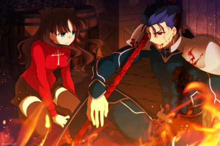 Anime Fate/Stay Night: Unlimited Blade Works HD Desktop Wallpaper | Background Image