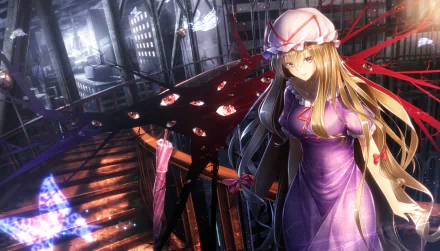 Yukari Yakumo Anime Touhou HD Desktop Wallpaper | Background Image