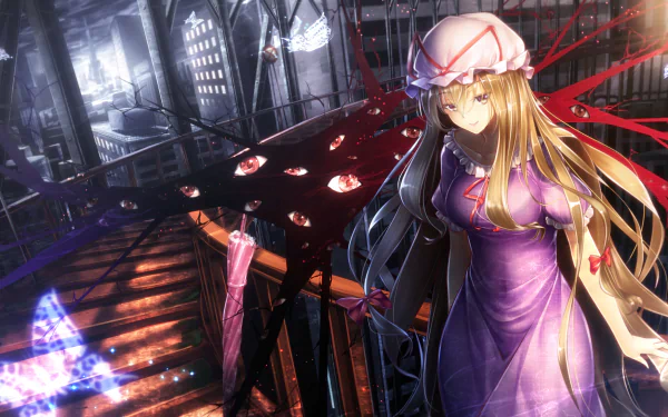 Yukari Yakumo Anime Touhou HD Desktop Wallpaper | Background Image