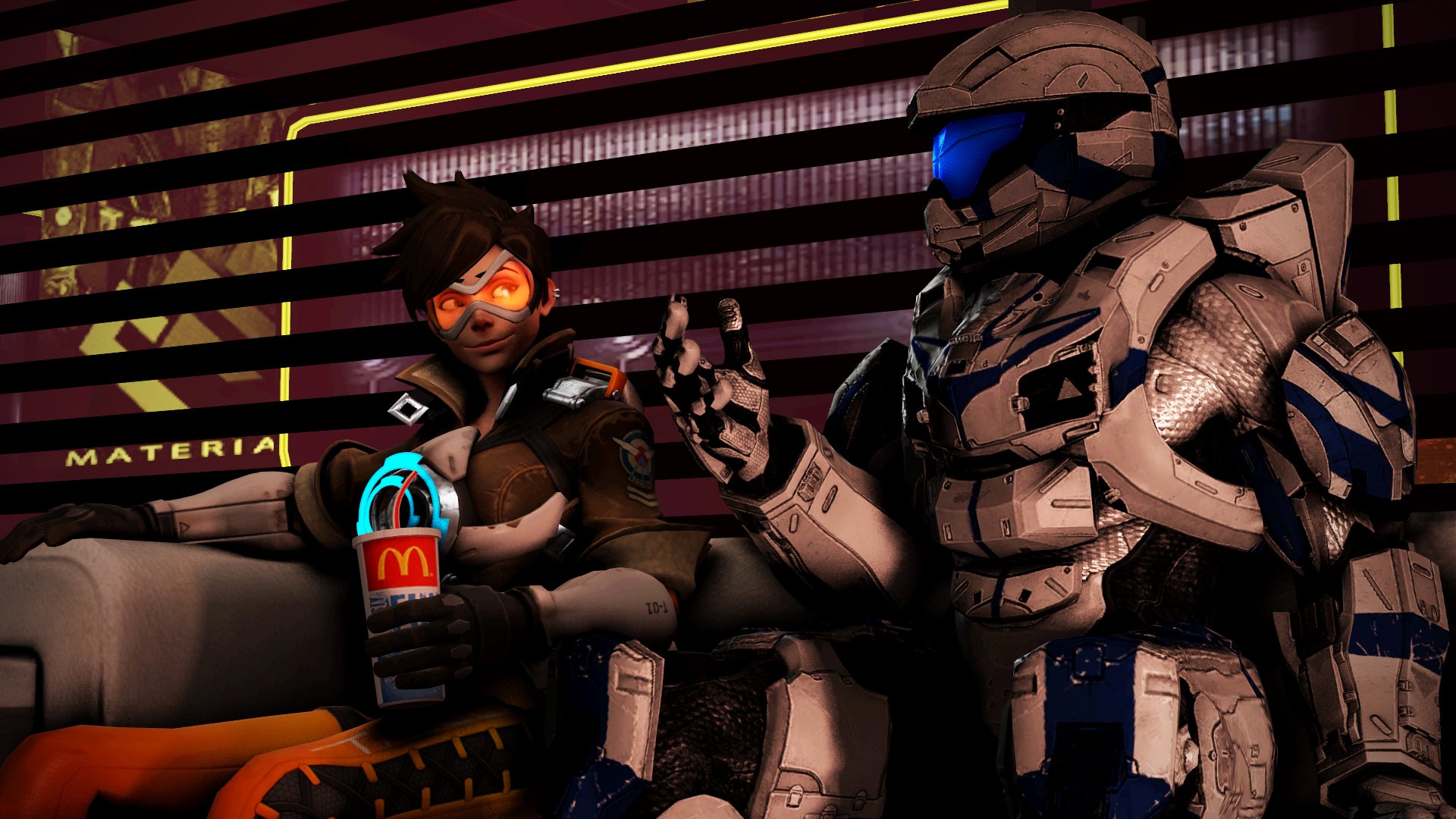 Download Halo Tracer (Overwatch) Video Game Crossover HD Wallpaper by Archangel470