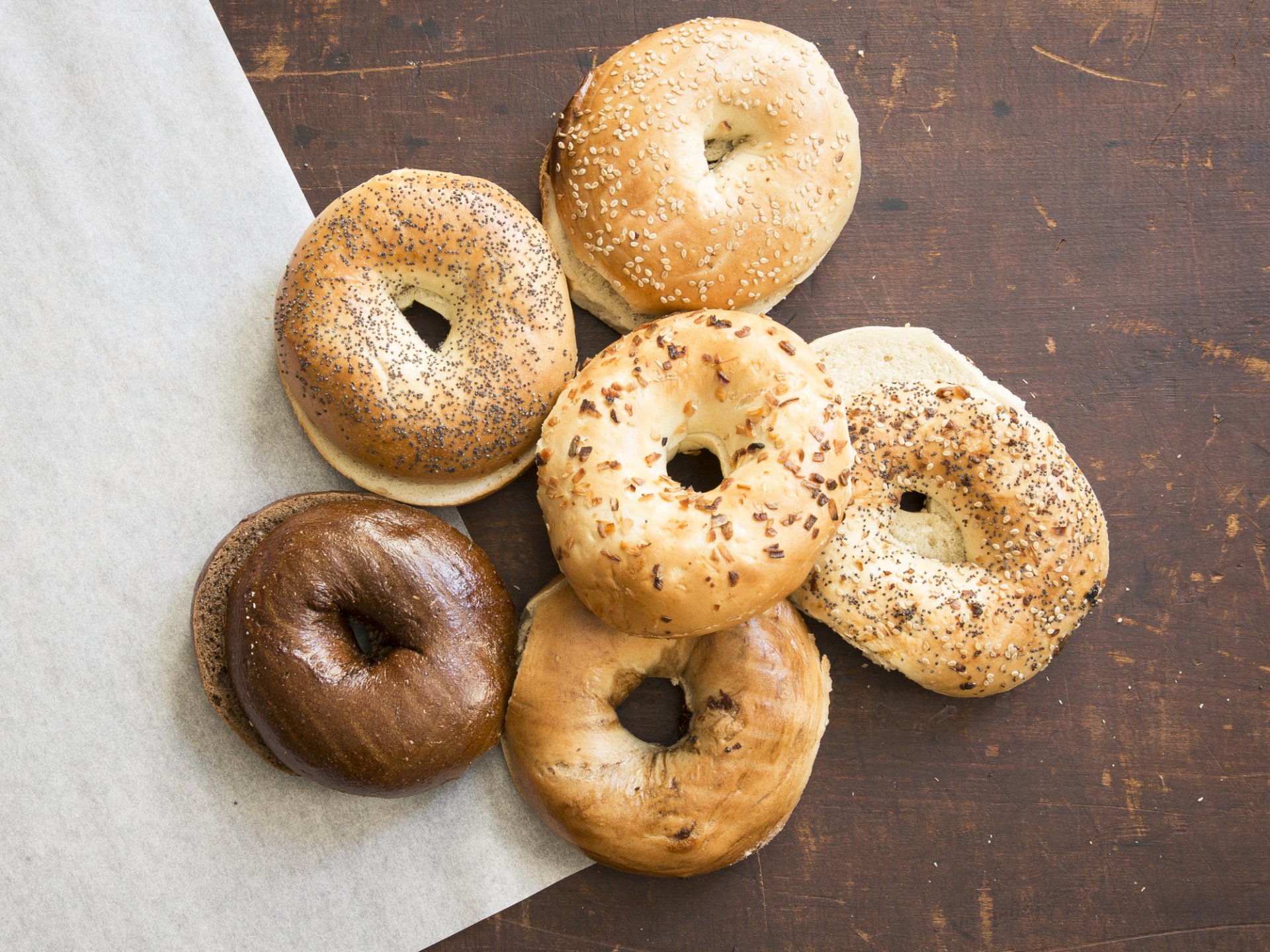 Download Bread Food Bagel HD Wallpaper