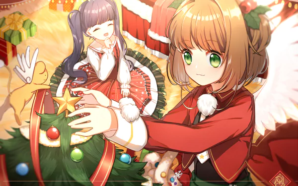 Cerberus (Cardcaptor Sakura) Tomoyo Daidouji Sakura Kinomoto Anime Cardcaptor Sakura HD Desktop Wallpaper | Background Image
