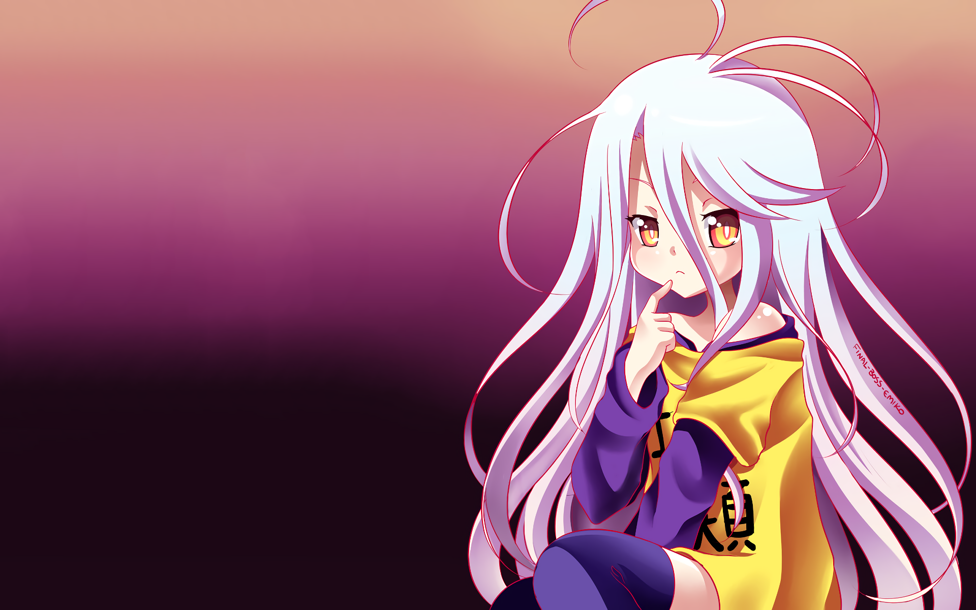 Download Shiro (No Game No Life) Anime No Game No Life HD Wallpaper