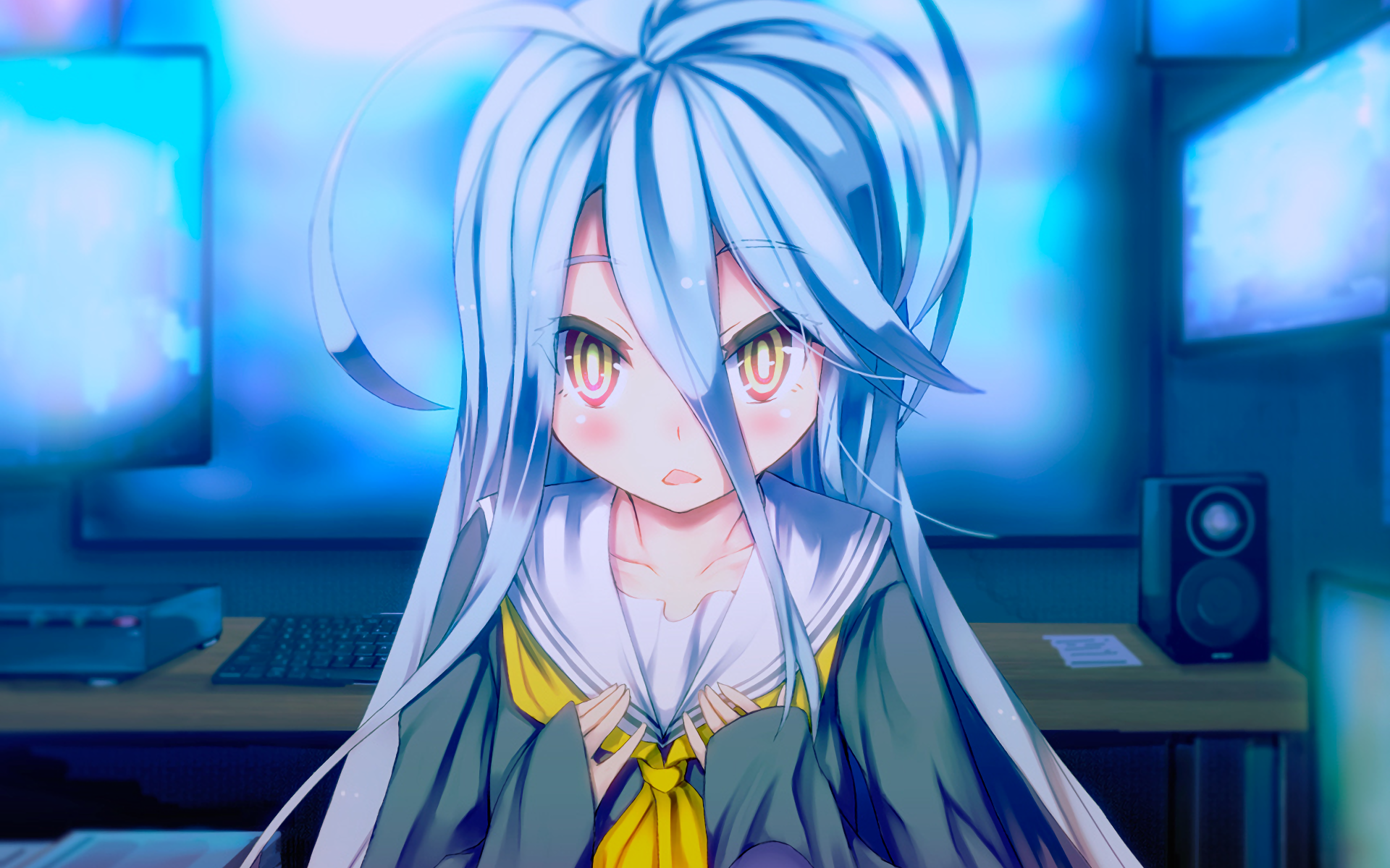 Download Shiro (No Game No Life) Anime No Game No Life HD Wallpaper