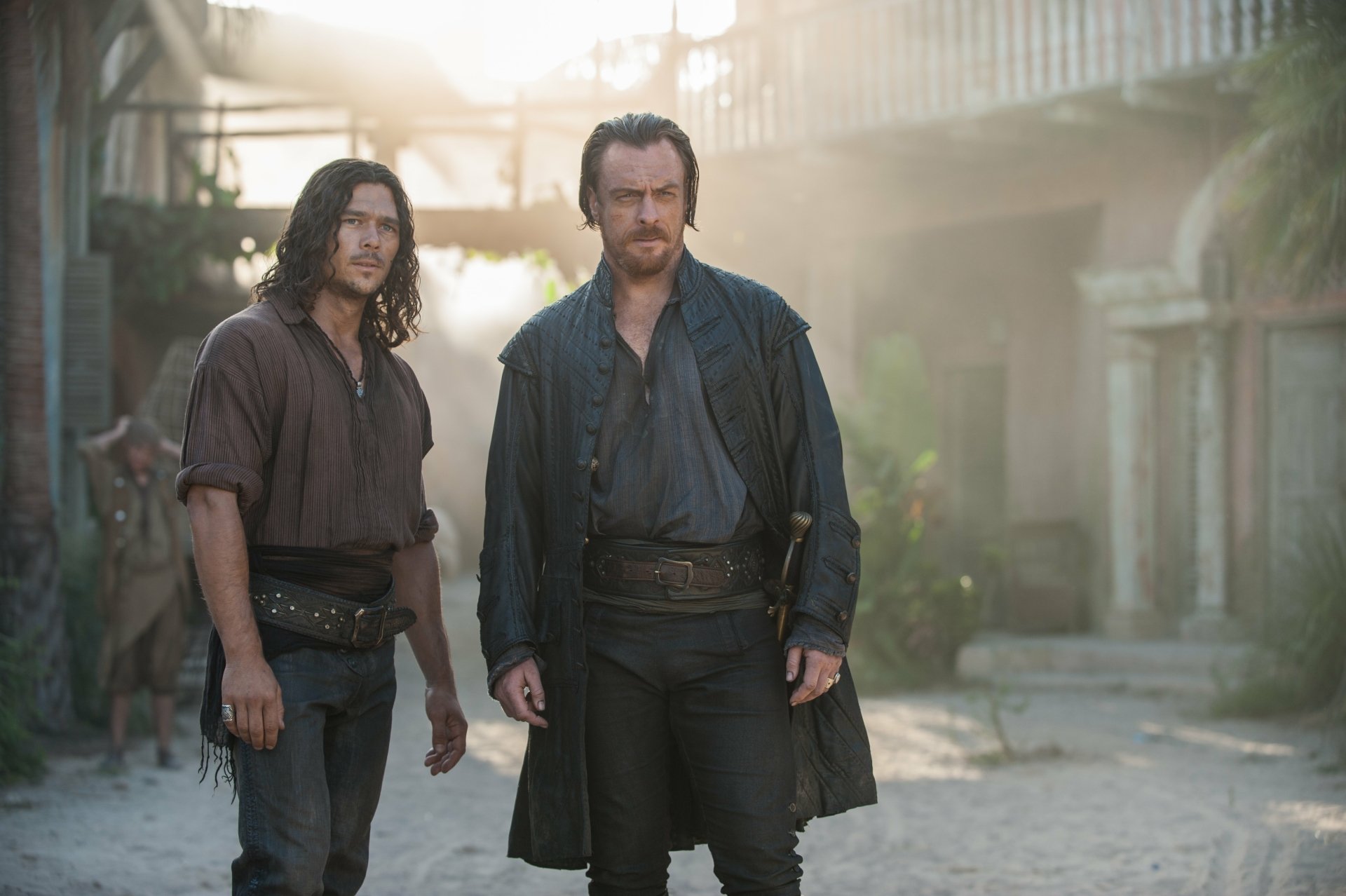 Download John Silver (Black Sails) Luke Arnold Captain Flint (Black Sails) Toby Stephens TV Show Black Sails 4k Ultra HD Wallpaper