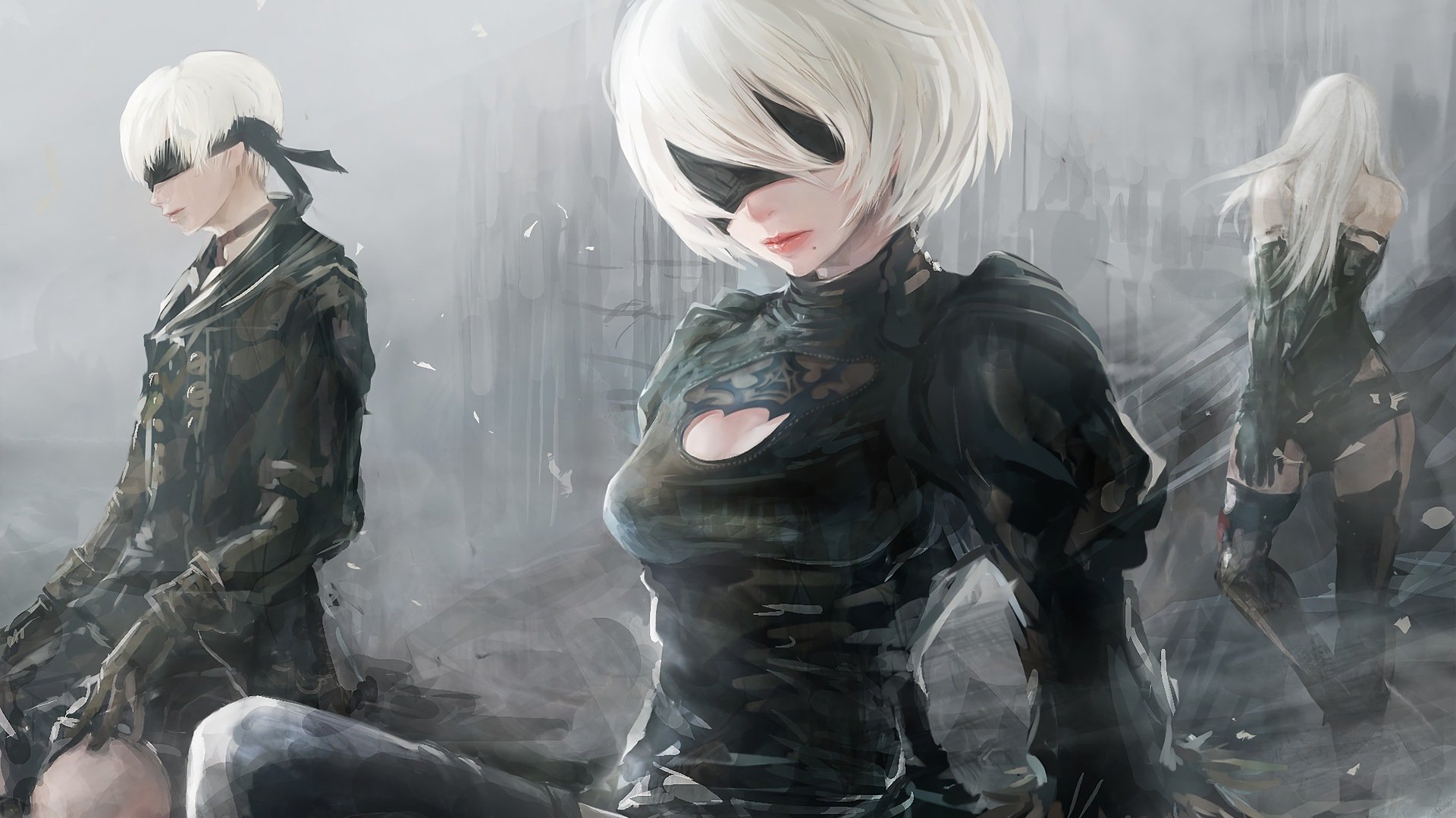 nier automata 2b thighs