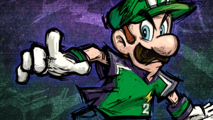 Luigi video game super mario strikers HD Desktop Wallpaper | Background Image