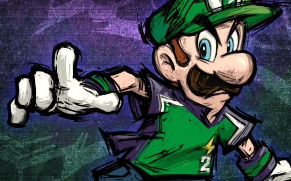 Luigi video game super mario strikers HD Desktop Wallpaper | Background Image