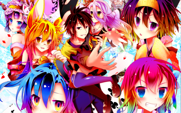 Anime No Game No Life Shiro Sora Miko Izuna Hatsuse HD Wallpaper | Background Image
