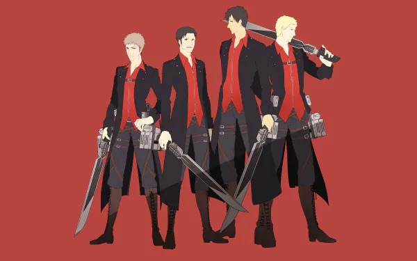 Reiner Braun Marco Bott Jean Kirstein Bertholdt Hoover Anime Attack on Titan HD Desktop Wallpaper | Background Image