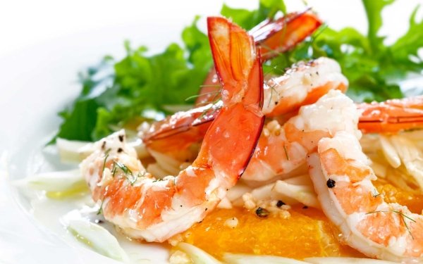 Food Shrimp Seafood HD Wallpaper | Background Image