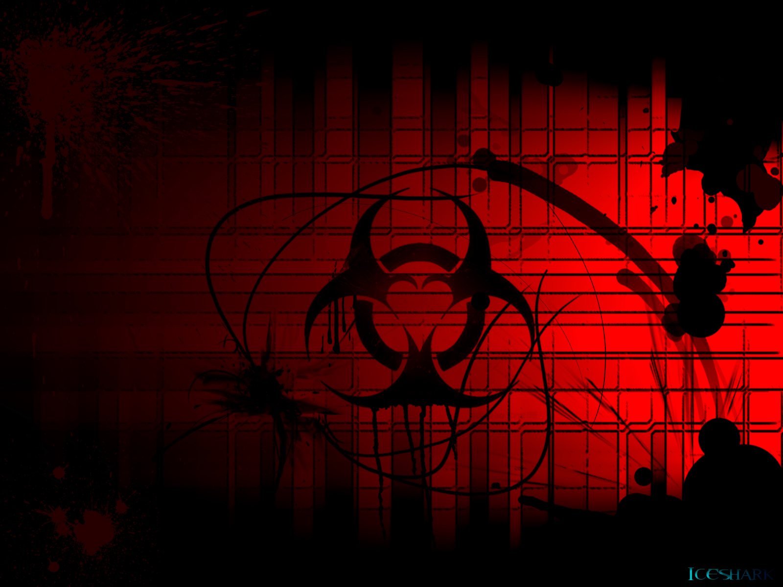 biohazard symbol wallpaper