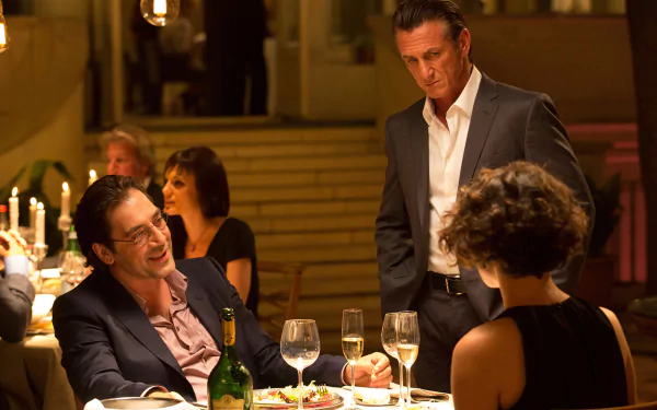 Javier Bardem Sean Penn movie The Gunman HD Desktop Wallpaper | Background Image