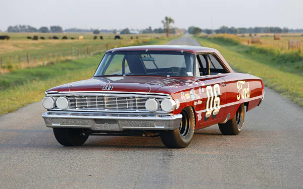 NASCAR Ford Galaxie 500 Club Victoria vehicle ford galaxie 500 HD Desktop Wallpaper | Background Image