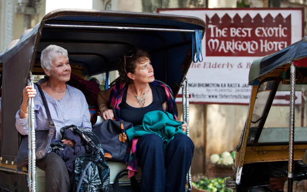 Judi Dench movie The Second Best Exotic Marigold Hotel HD Desktop Wallpaper | Background Image