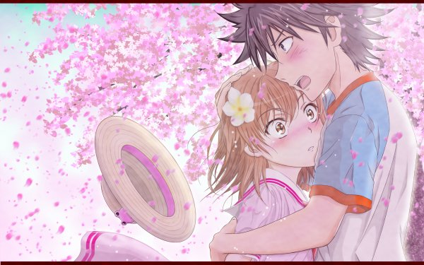 Anime A Certain Scientific Railgun A Certain Magical Index Mikoto Misaka Kamijou Touma HD Wallpaper | Background Image