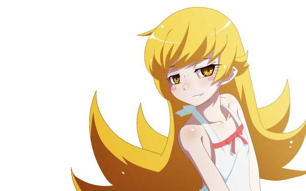 Anime Monogatari (Series) Shinobu Oshino Blonde Yellow Eyes Long Hair HD Wallpaper | Background Image