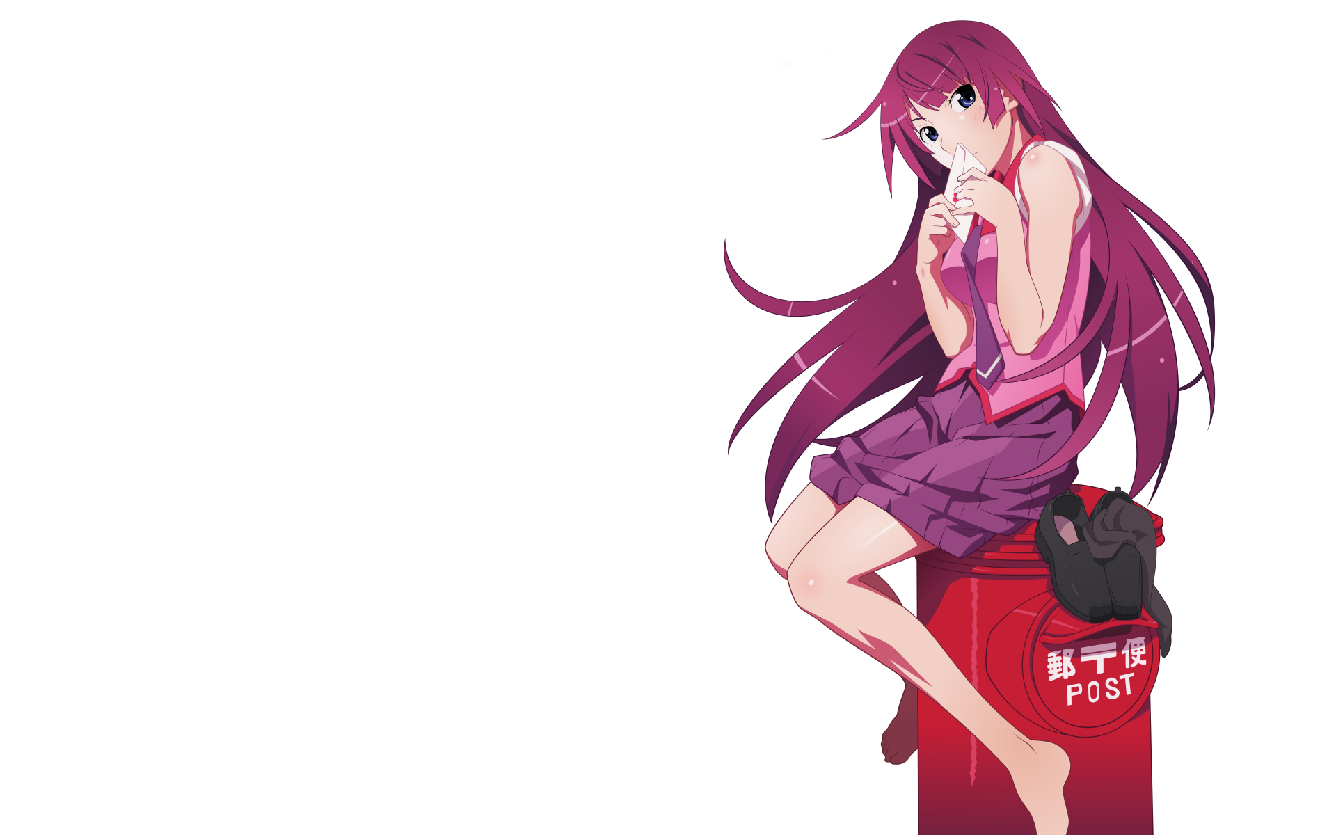 Download Hitagi Senjōgahara Anime Monogatari (Series) 8k Ultra HD Wallpaper