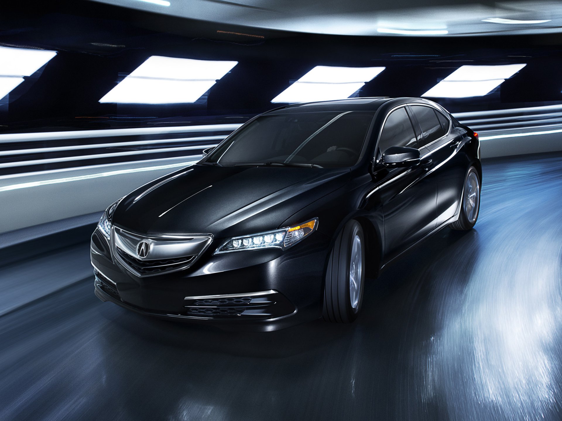 Download Black Car Car Acura Vehicle Acura TLX HD Wallpaper