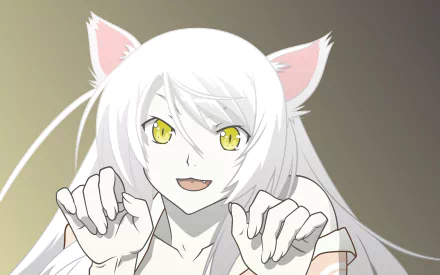 Black Hanekawa Tsubasa Hanekawa Anime Monogatari (Series) HD Desktop Wallpaper | Background Image