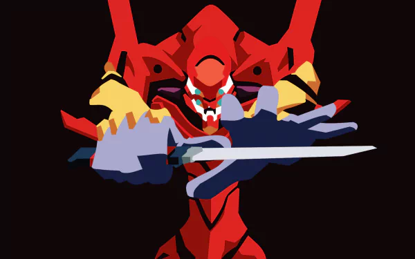 Evangelion Unit-02 Anime Neon Genesis Evangelion HD Desktop Wallpaper | Background Image