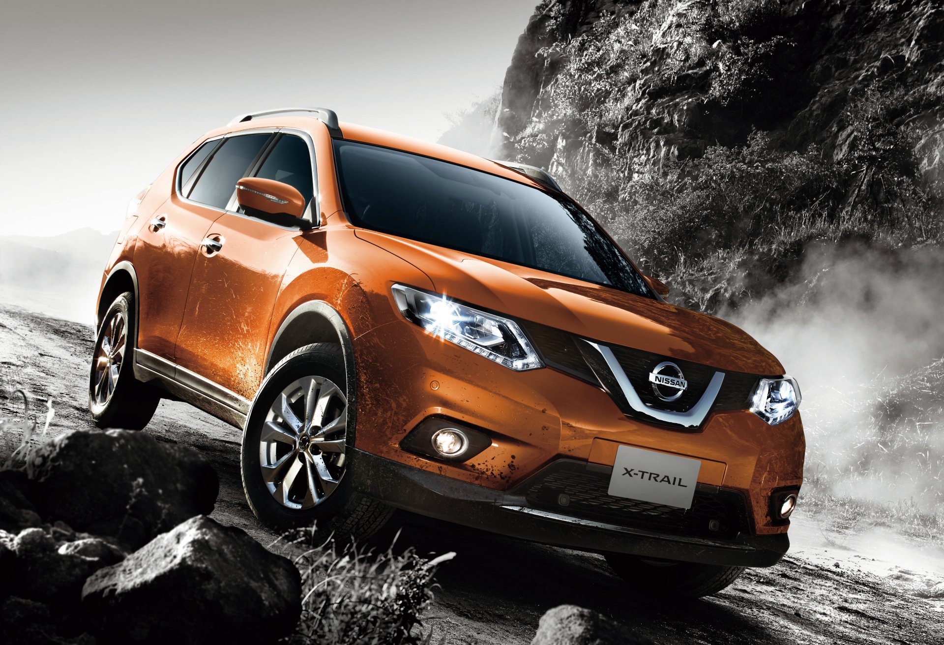 Download SUV Orange Car Car Nissan Vehicle Nissan X-Trail 4k Ultra HD Wallpaper