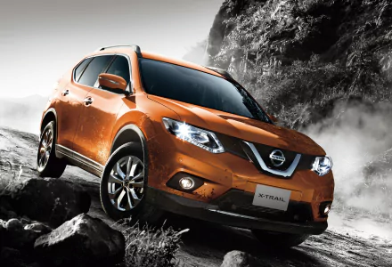 SUV orange car car Nissan vehicle Nissan X-Trail HD Desktop Wallpaper | Background Image